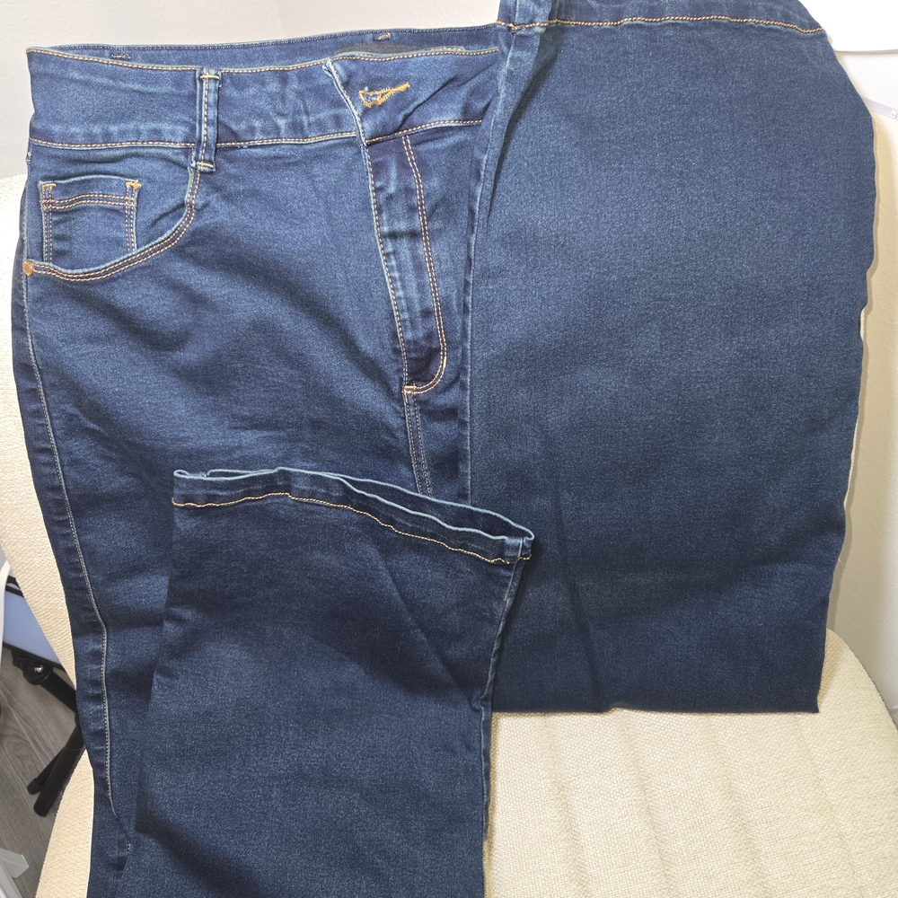 100% Colombian Jean/Push-up Blue Skinny Jeans with Indigo Fading